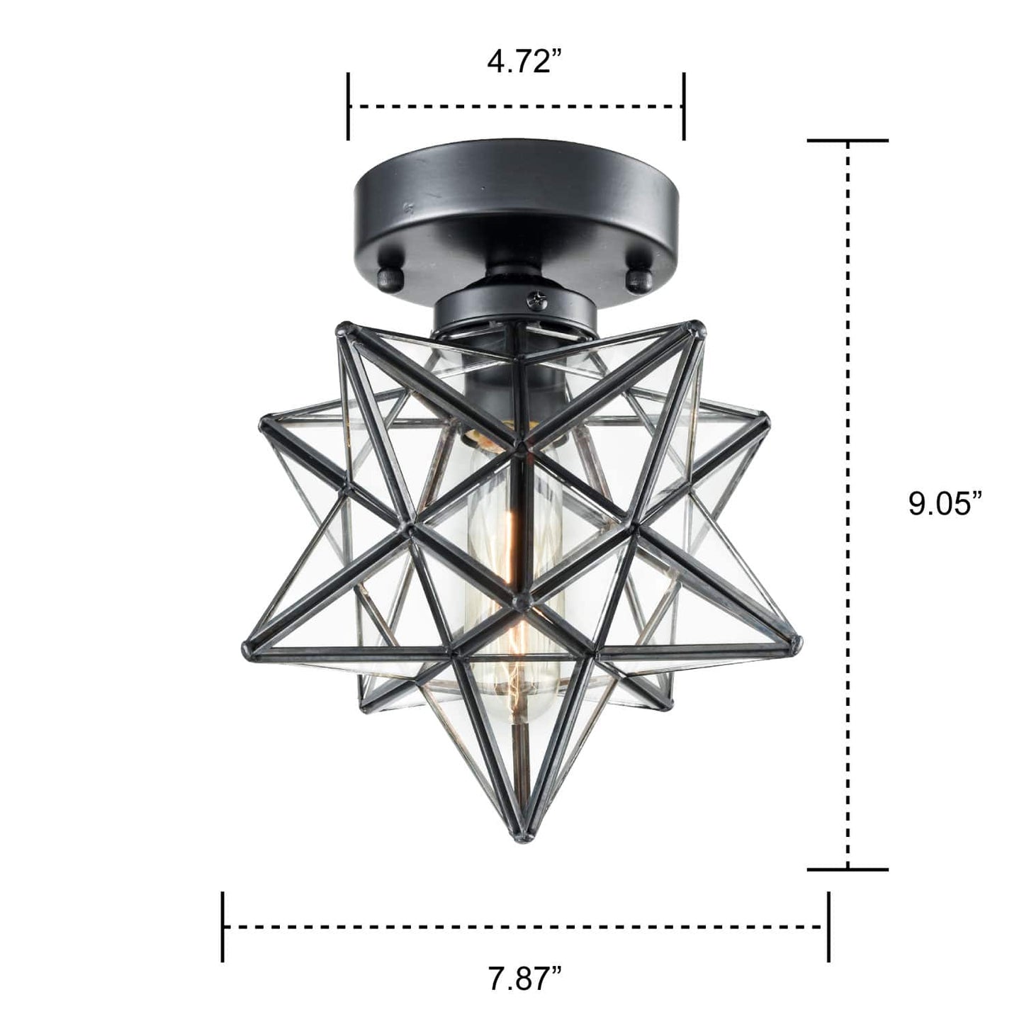 Flushed Star Pendant Light